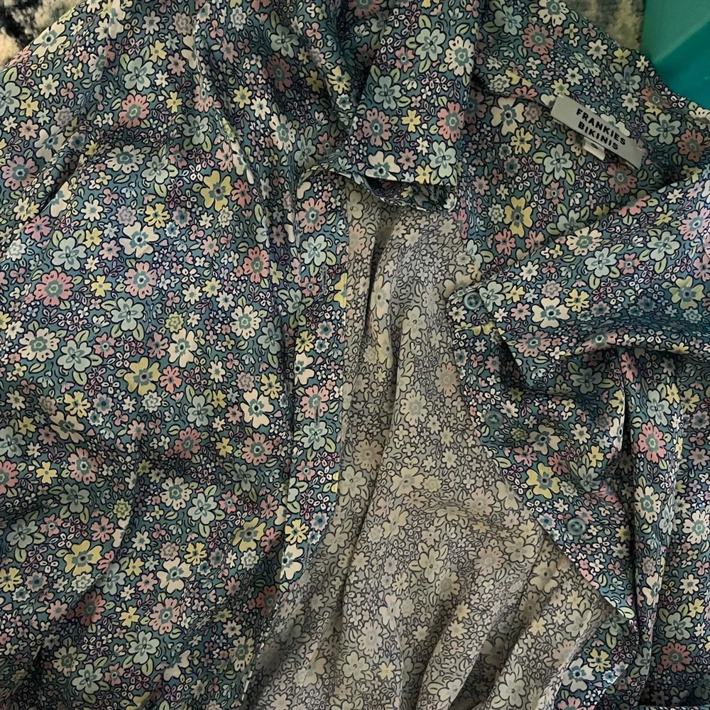 Frankie’s bikinis Fifi Silk Button Up Shirt - Picture 4 of 6